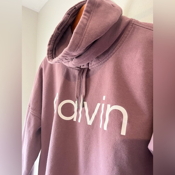 Calvin Klein Mauve women’s cowl neck sweatshirt - Picture 2 of 10